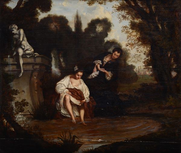 Anonimo, XVIII - XIX sec. - Il bagno alla fontana