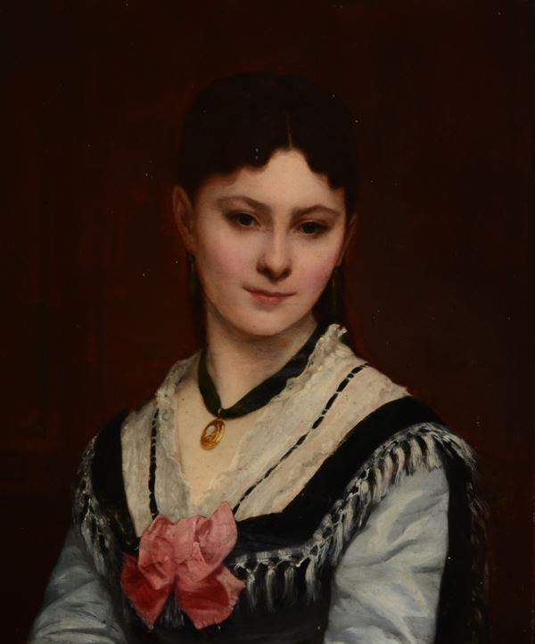 Anonimo, XIX sec. - Portrait of a Lady 
