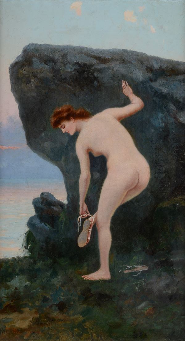 Erminio Kremp - Female nude bathing
