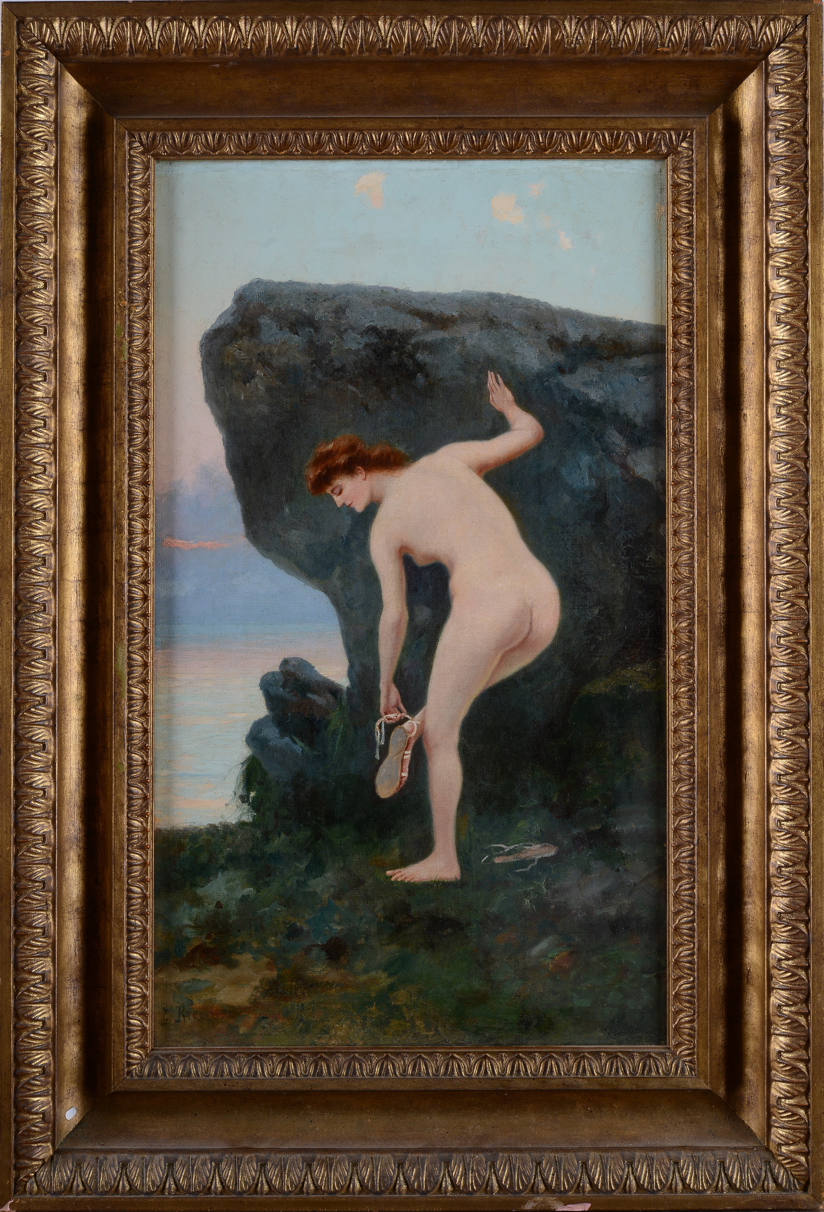 Nudo femminile al bagno