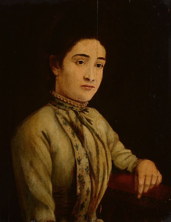 Anonimo, XIX sec. - Portrait of a Lady