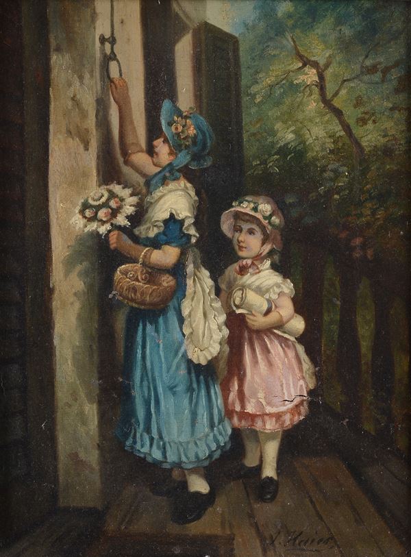 Joseph Haier - Little girls ringing the bell