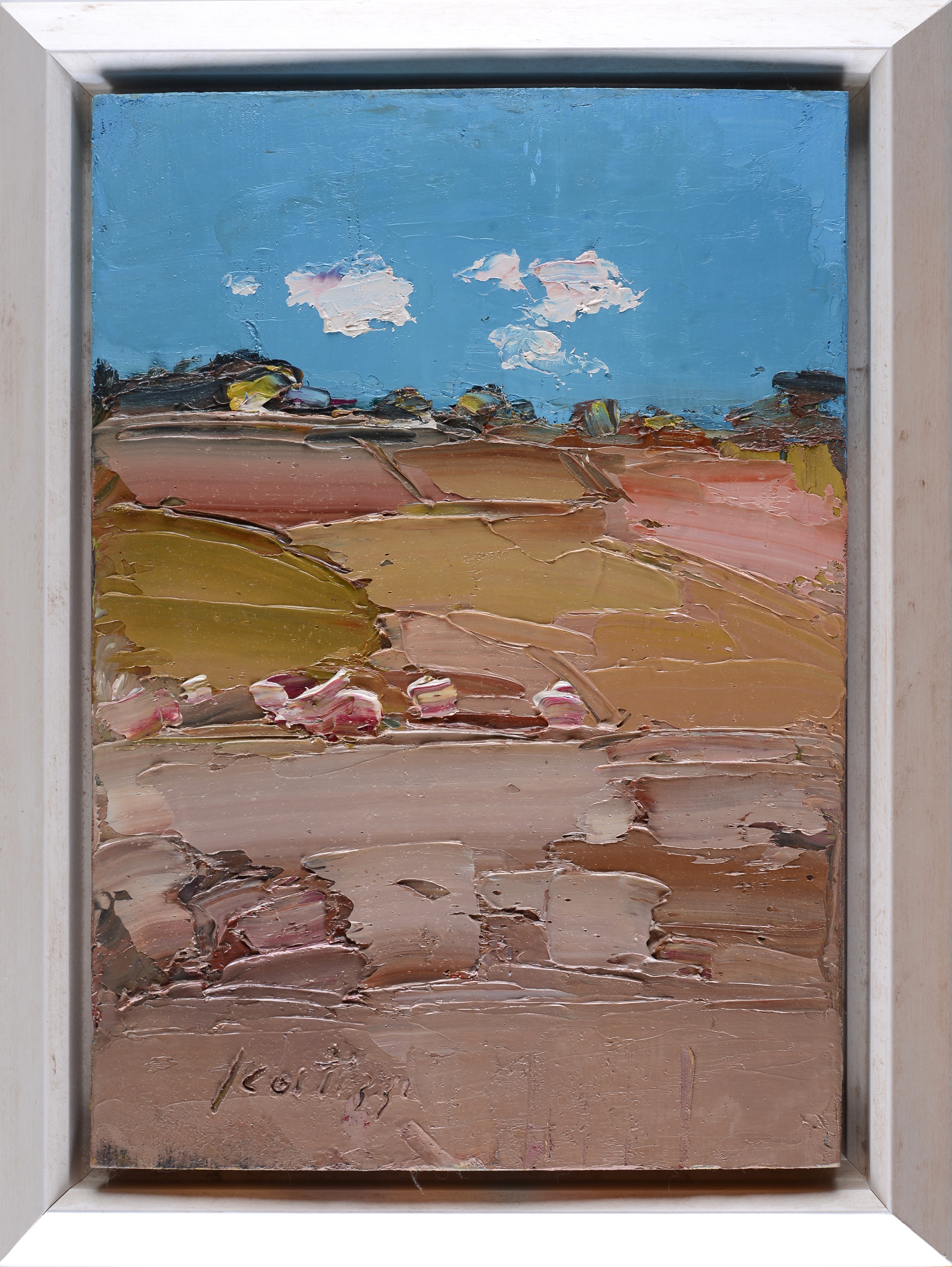 Sergio Scatizzi - Paesaggio, olio su tavola
