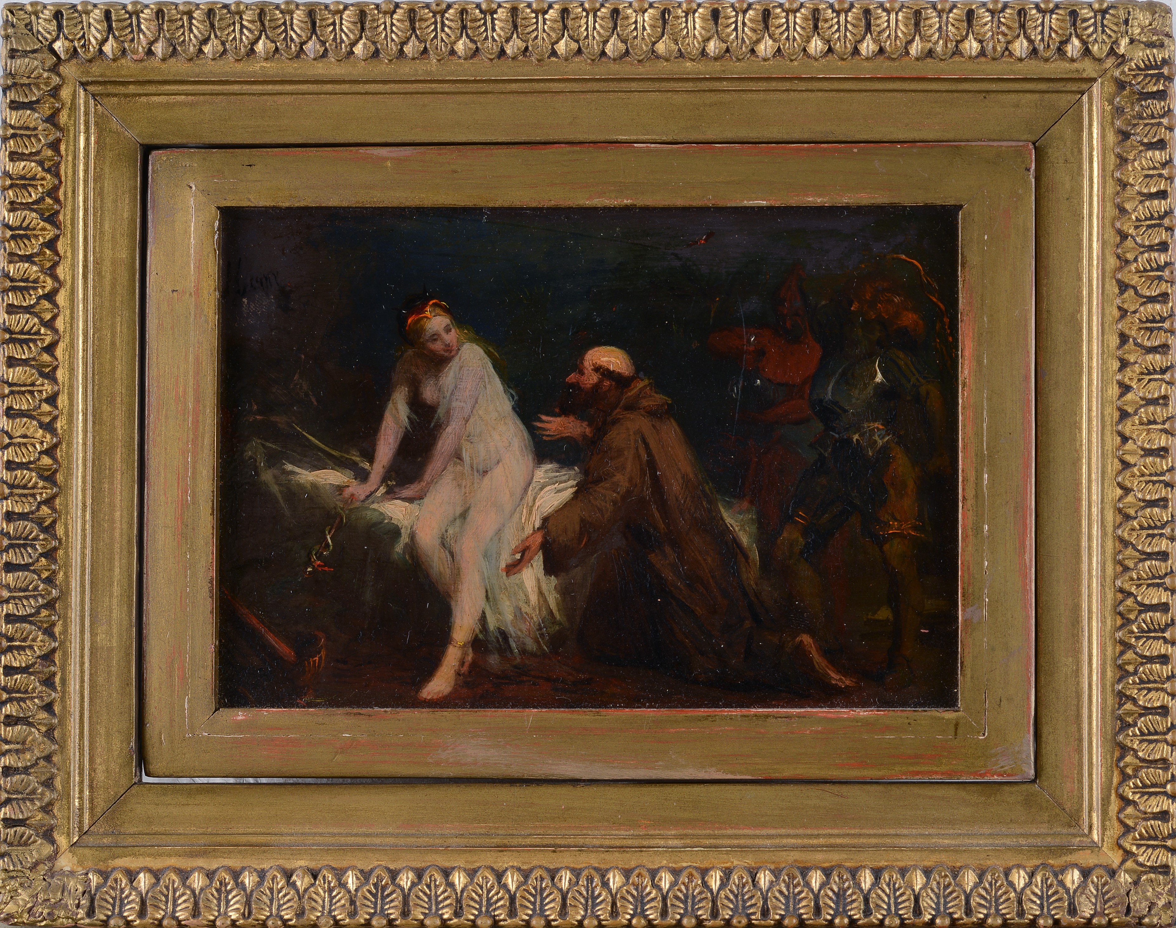 Paesaggio (fronte) - Tentazione (verso)