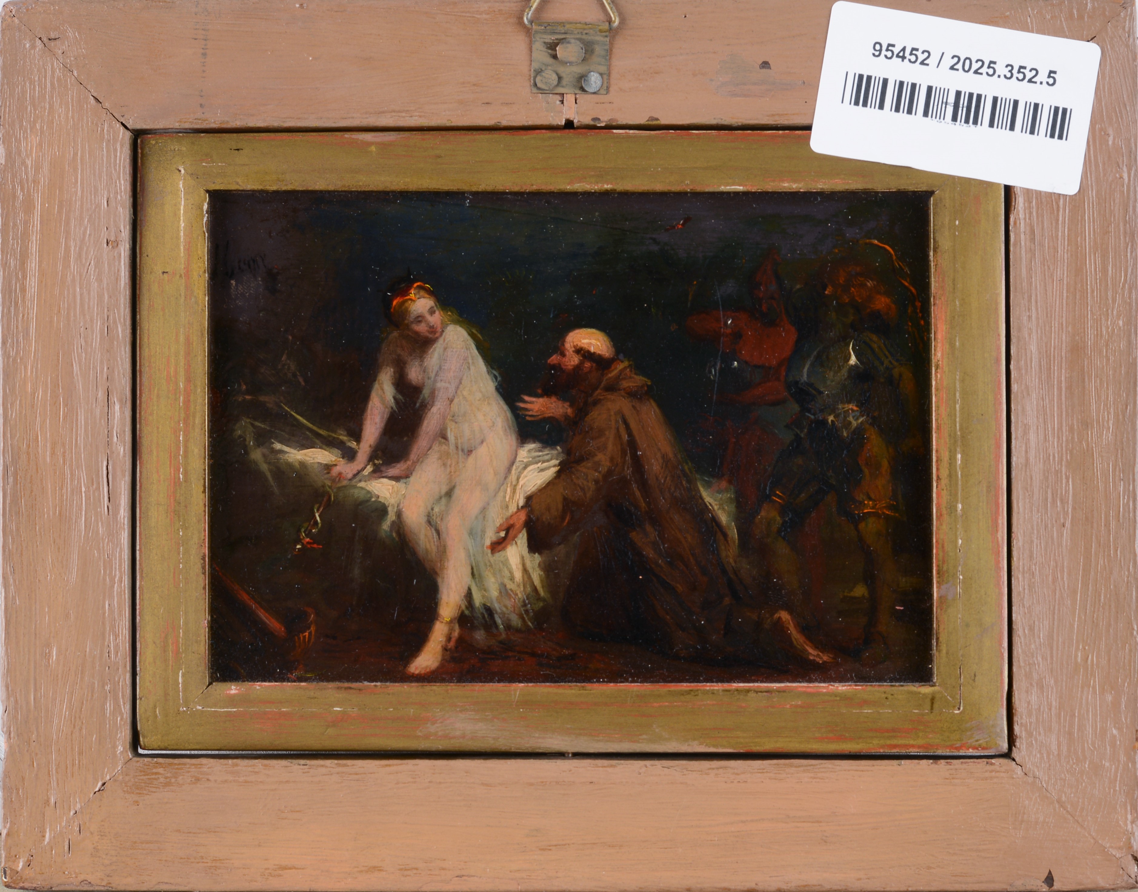 Paesaggio (fronte) - Tentazione (verso)