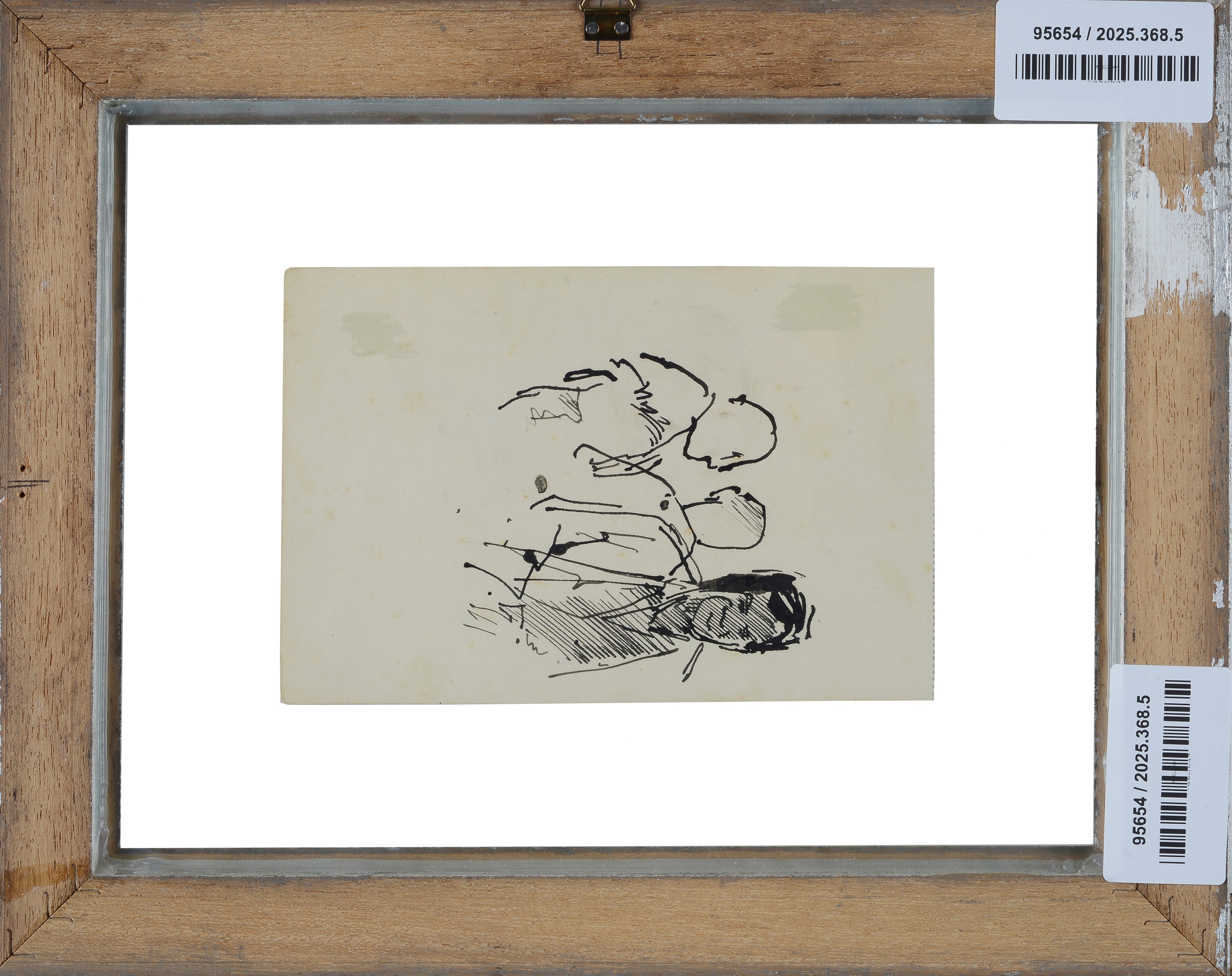 Studio di volti di bambino (fronte) - Studio per figure (retro)