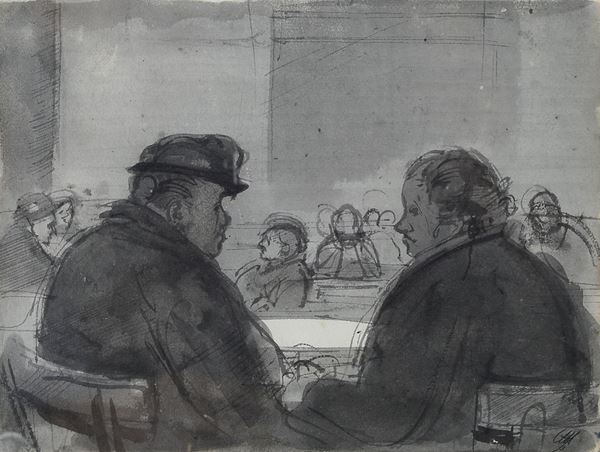 Pietro Annigoni - Figure al bar