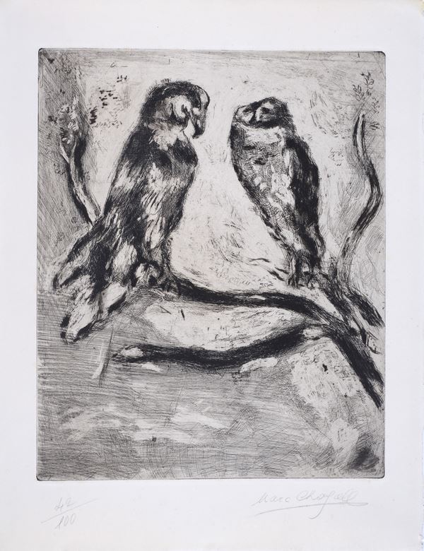 Marc Chagall - L'aigle et le hibou