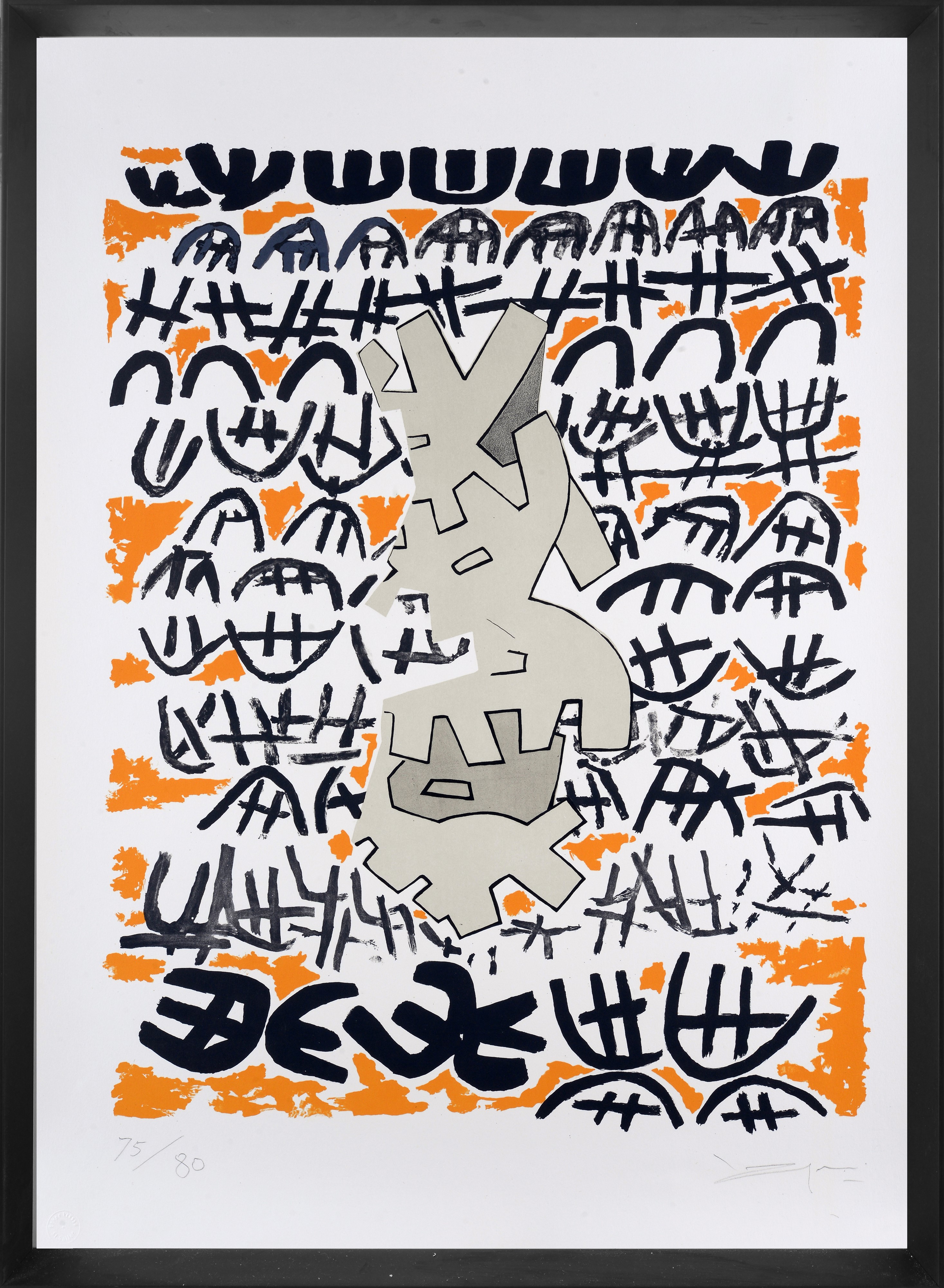Giuseppe Capogrossi - Opale n. 4, litografia esemplare 75/80