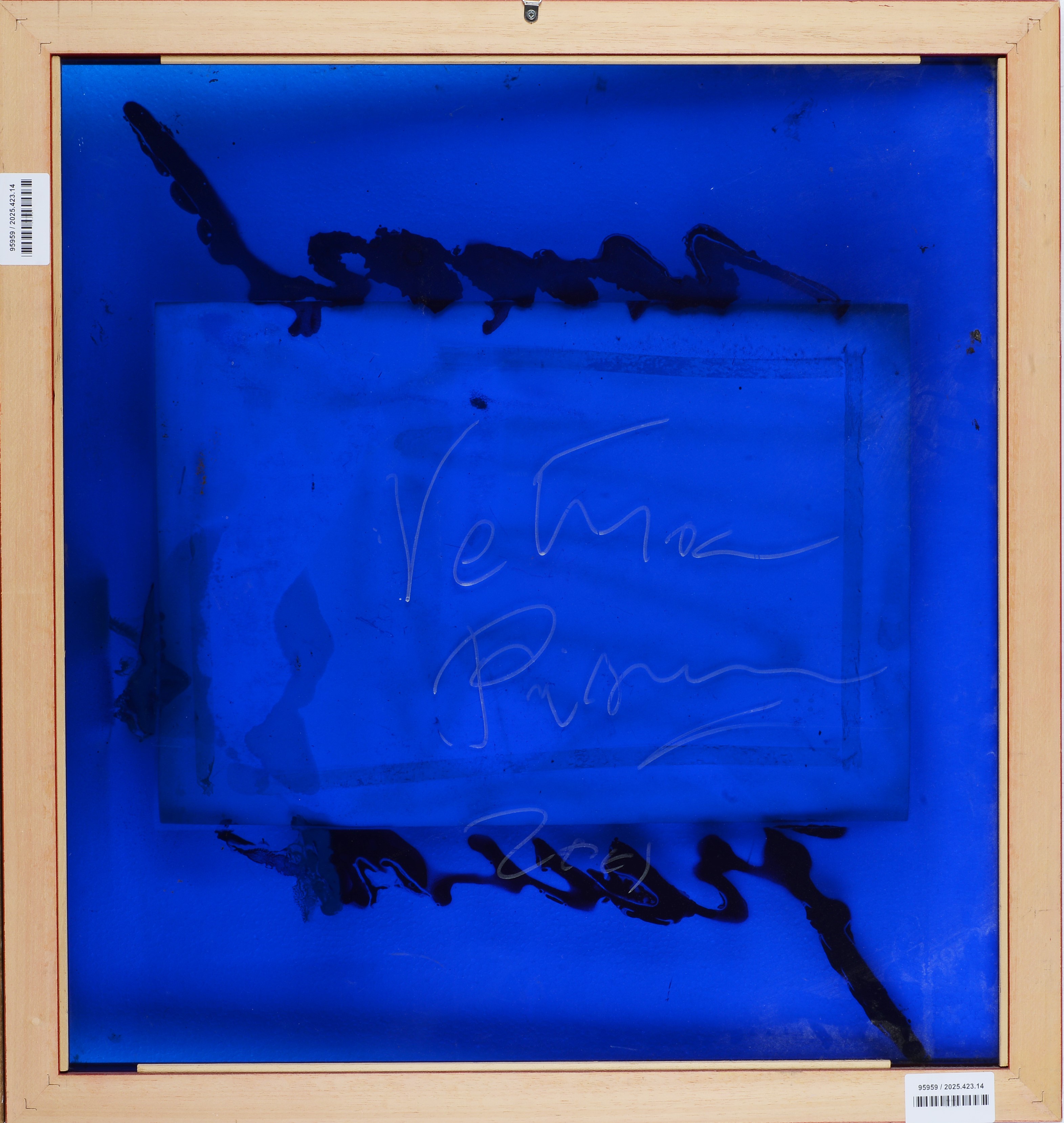 Vettor Pisani - Freud - Tecnica mista su carta e plexiglass