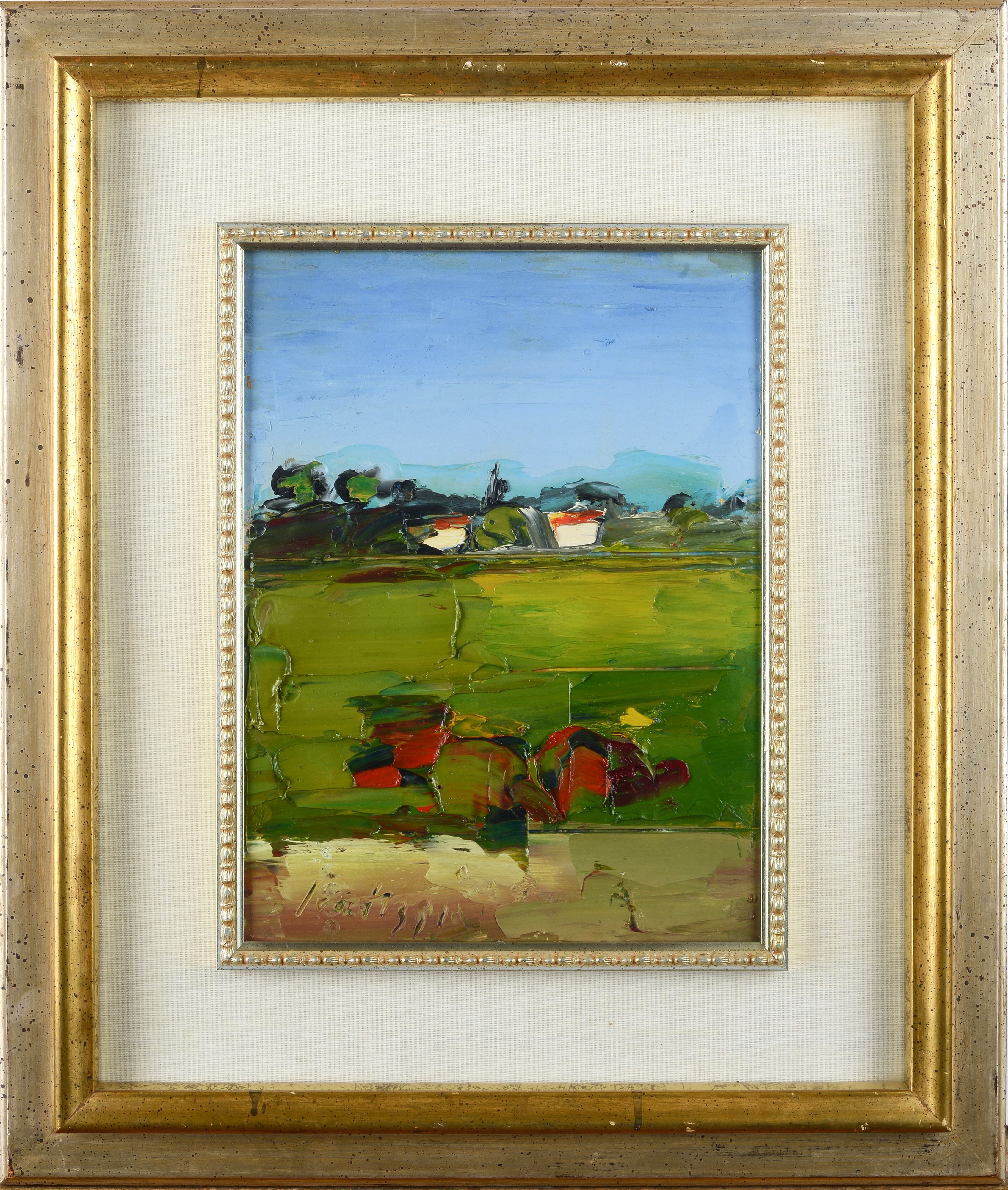 Sergio Scatizzi - Paesaggio, olio su tavola