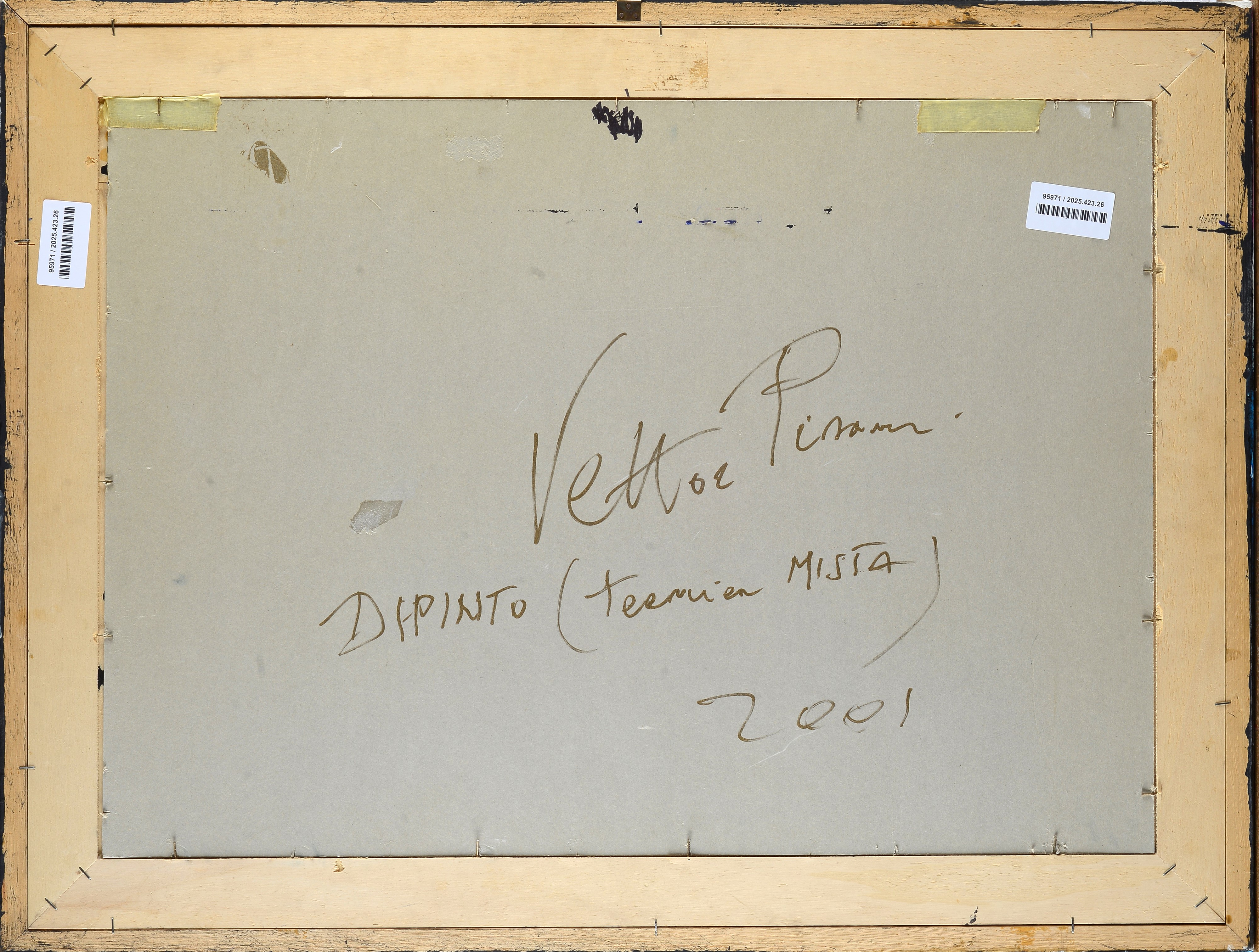 Vettor Pisani - Senza titolo, tecnica mista su carta
