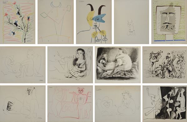 Pablo Picasso - Cartella Femmes e Faunes