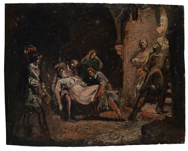 Attr. a Giovanni Carnovali detto il Piccio - Scena storica