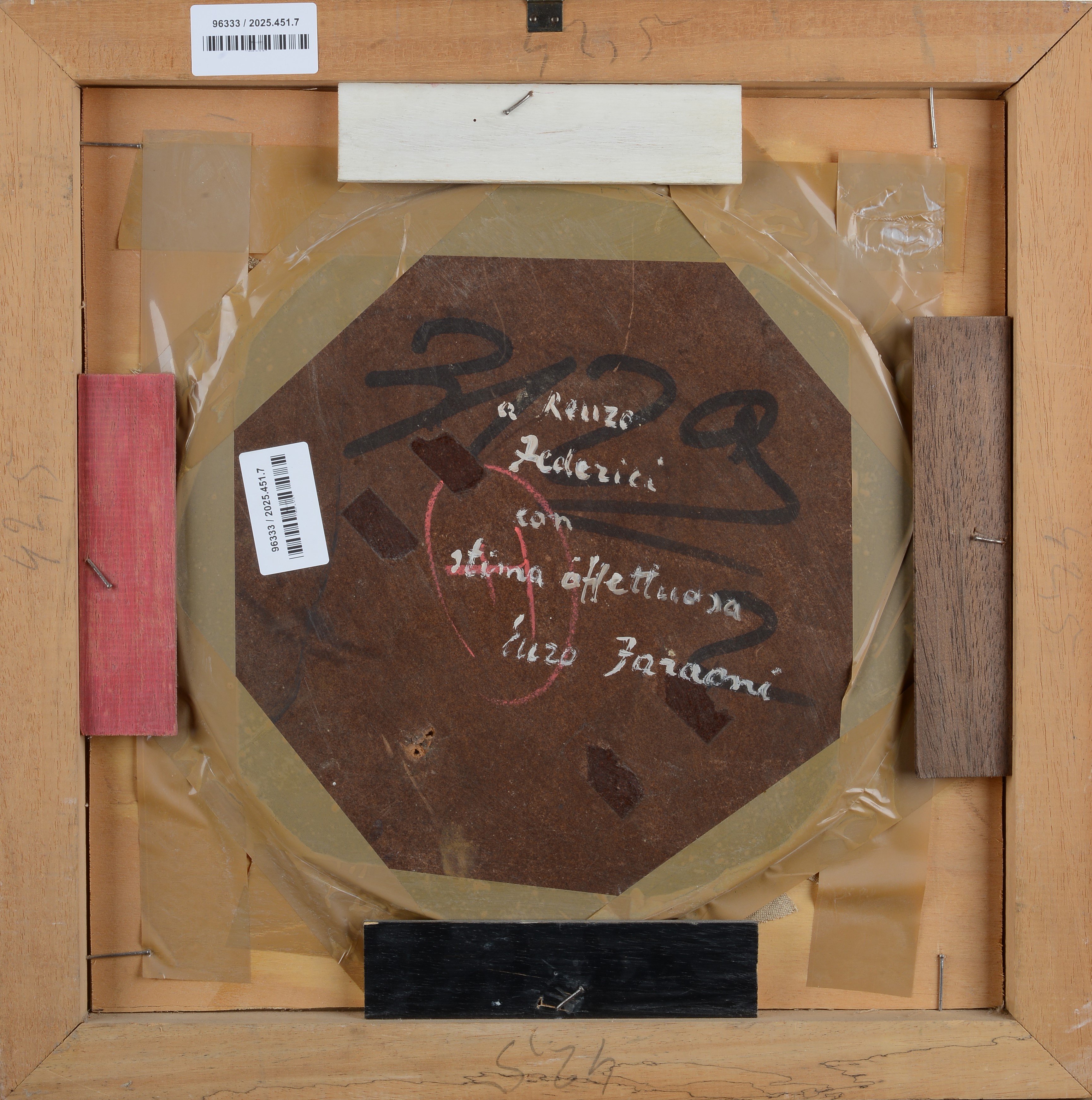 Enzo Faraoni - Agli | Olio su masonite, 1975, cm 34 (diametro)
