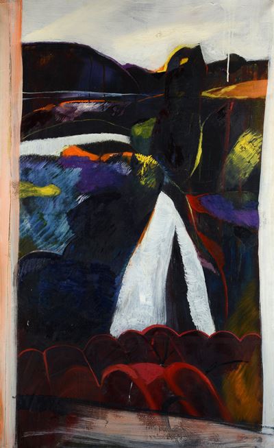 Paesaggio - Olio su tela, cm. 130x80