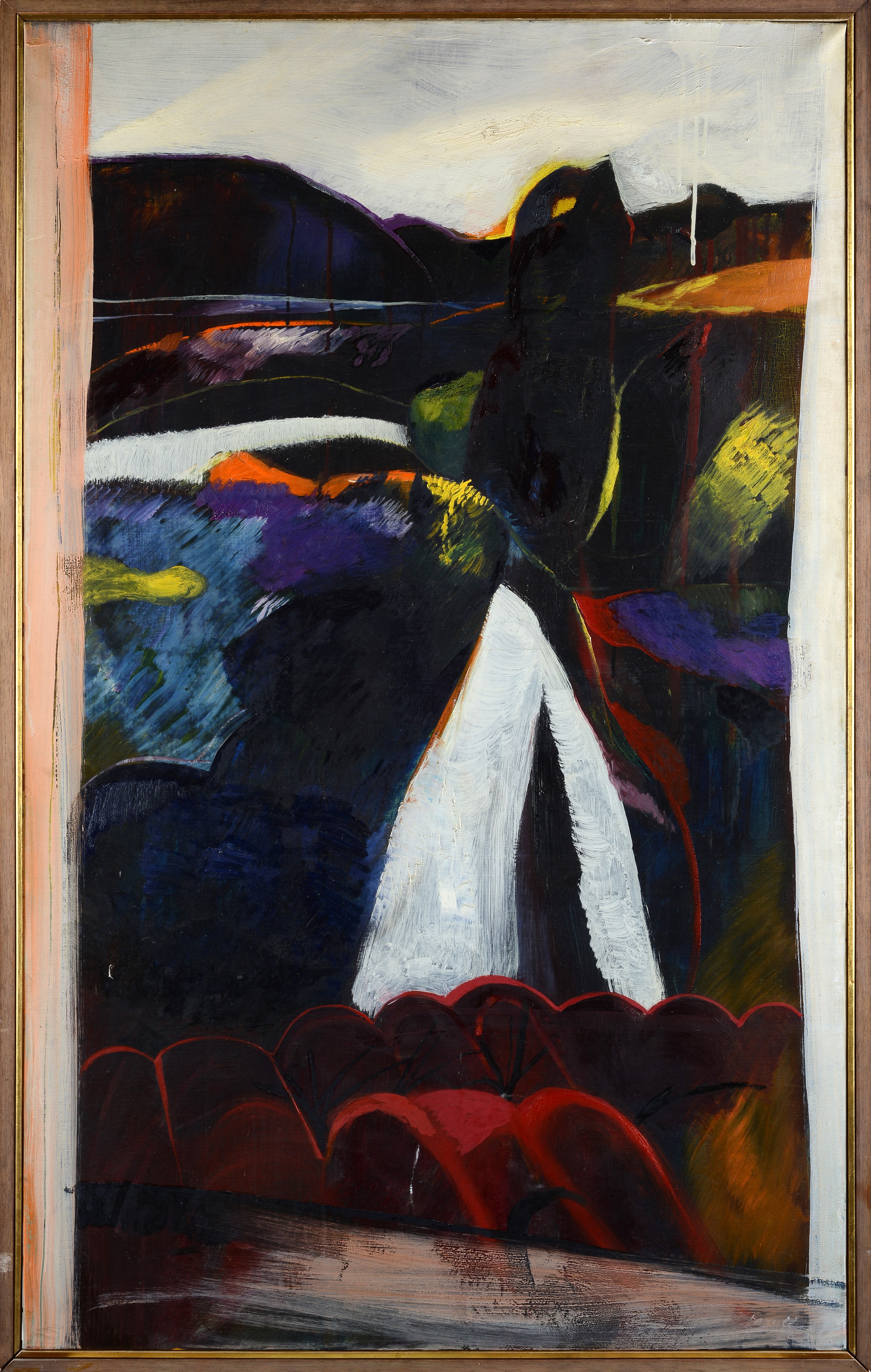 Fernando Farulli - Paesaggio - Olio su tela, cm. 130x80