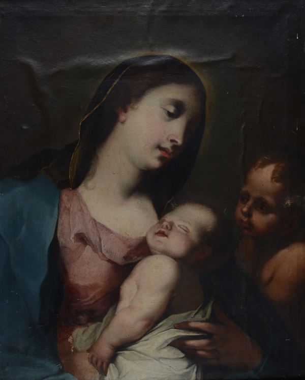 Scuola Italia Meridionale, XVII sec. - Madonna and Child