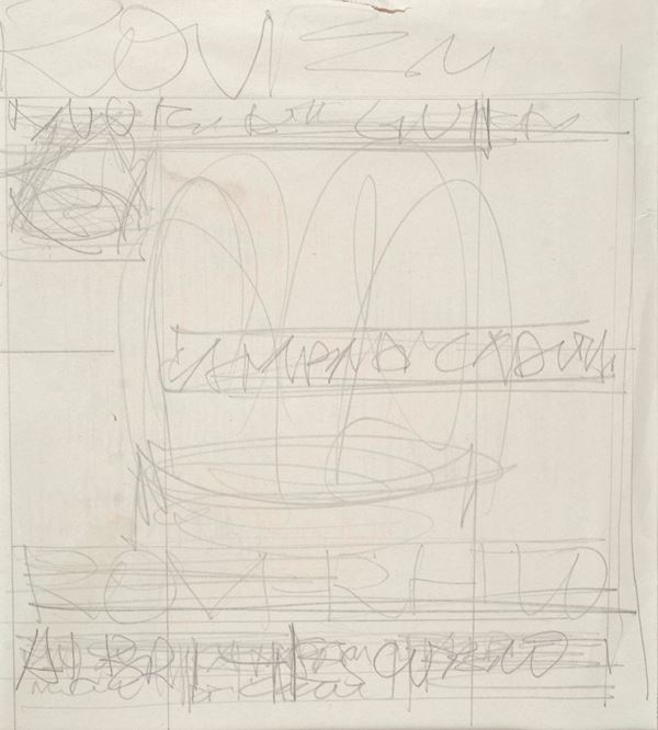 Fortunato Depero - Rovereto Tourist Road Sign (Study - Second Version)