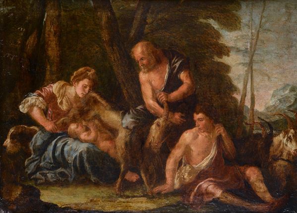 Anonimo, XVIII sec. - Family of shepherds