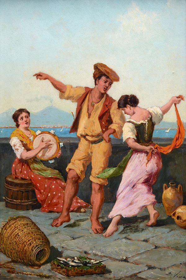 Tommaso De Vivo - Villagers on the seafront