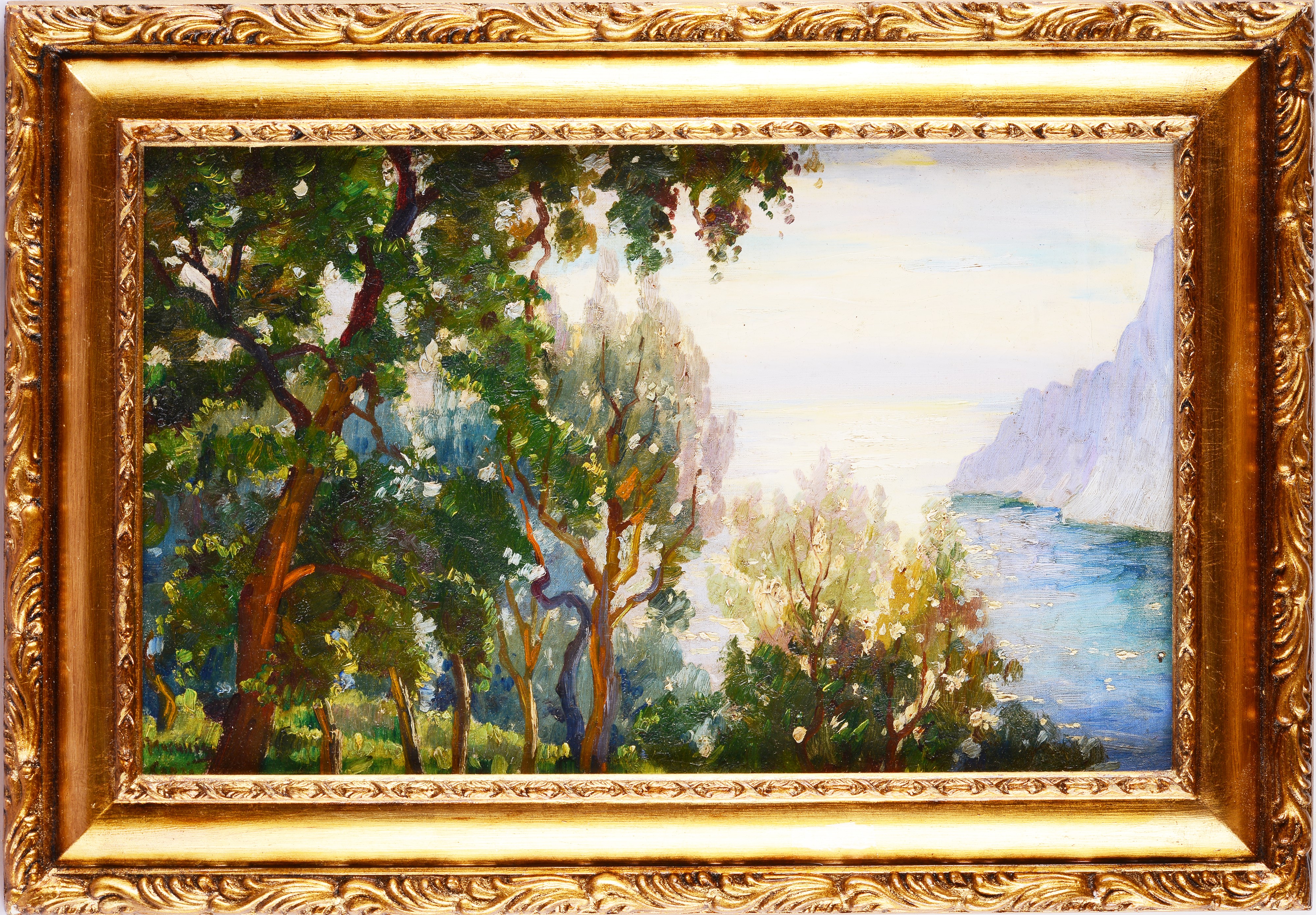 Piero Marussig - Paesaggio, olio su tela