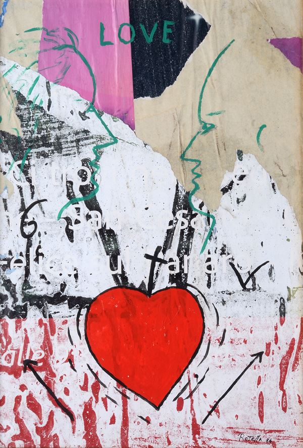 Mimmo Rotella - Love