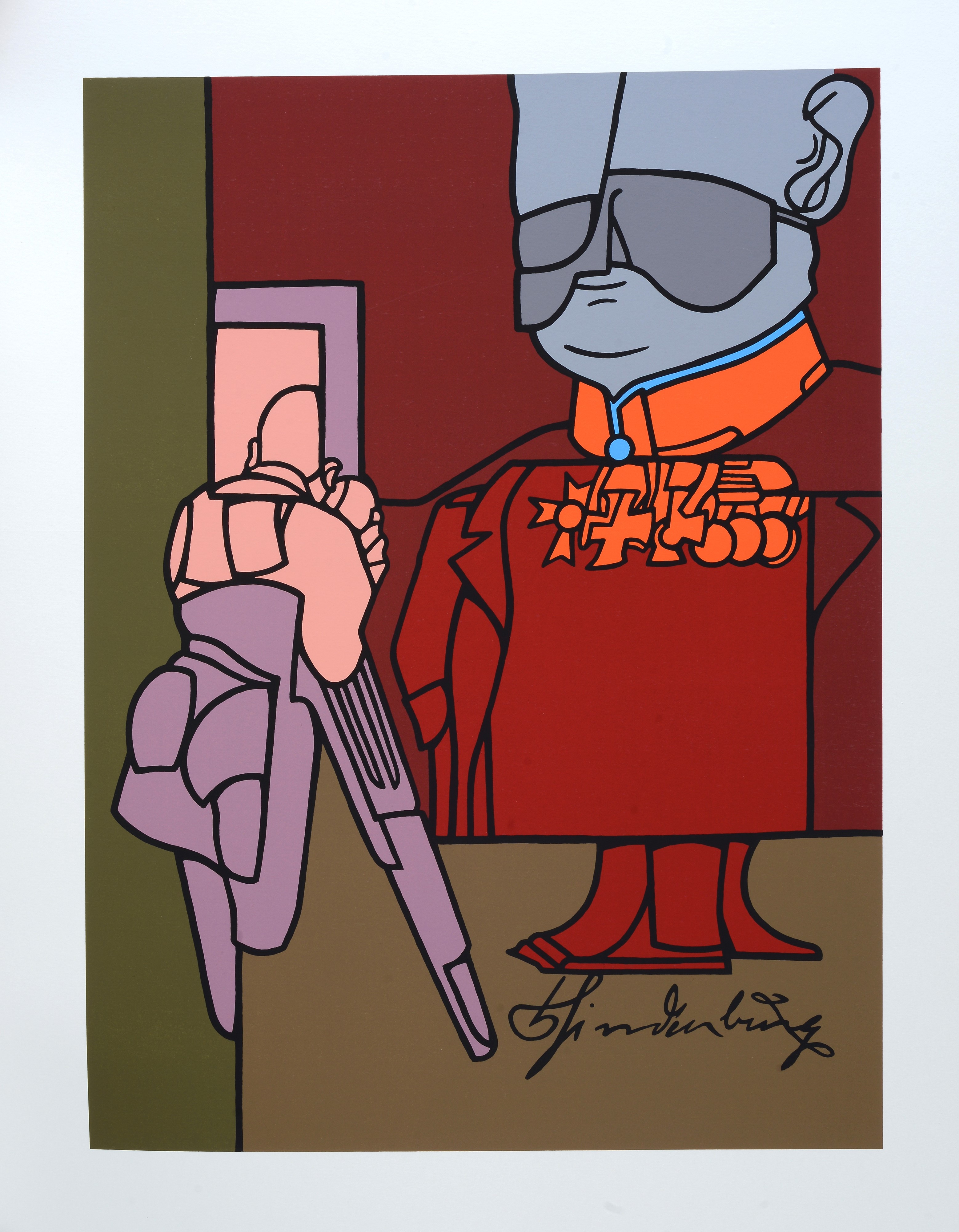 Valerio Adami - Das Reich - Serigrafia, 1974