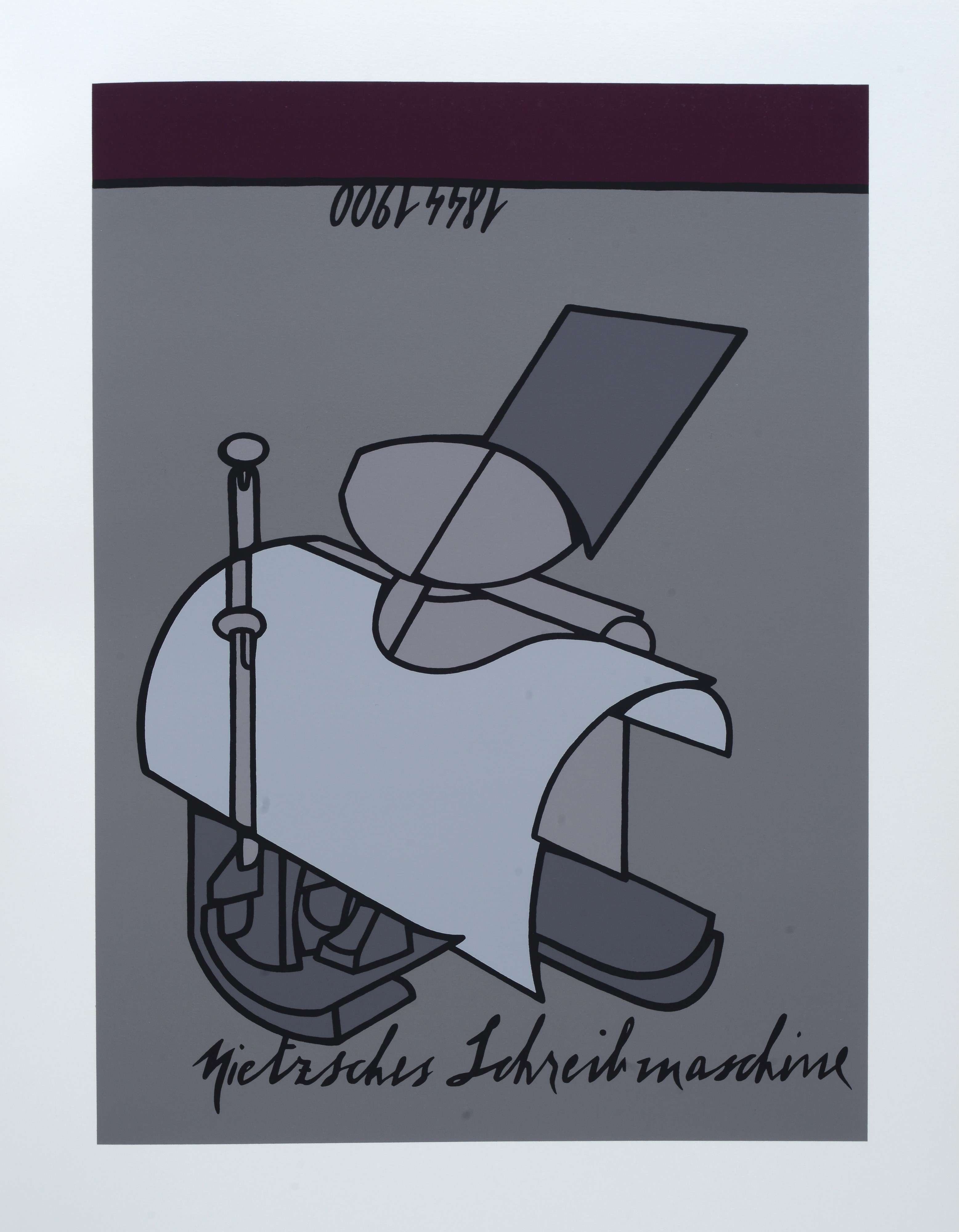 Valerio Adami - Das Reich - Serigrafia, 1974