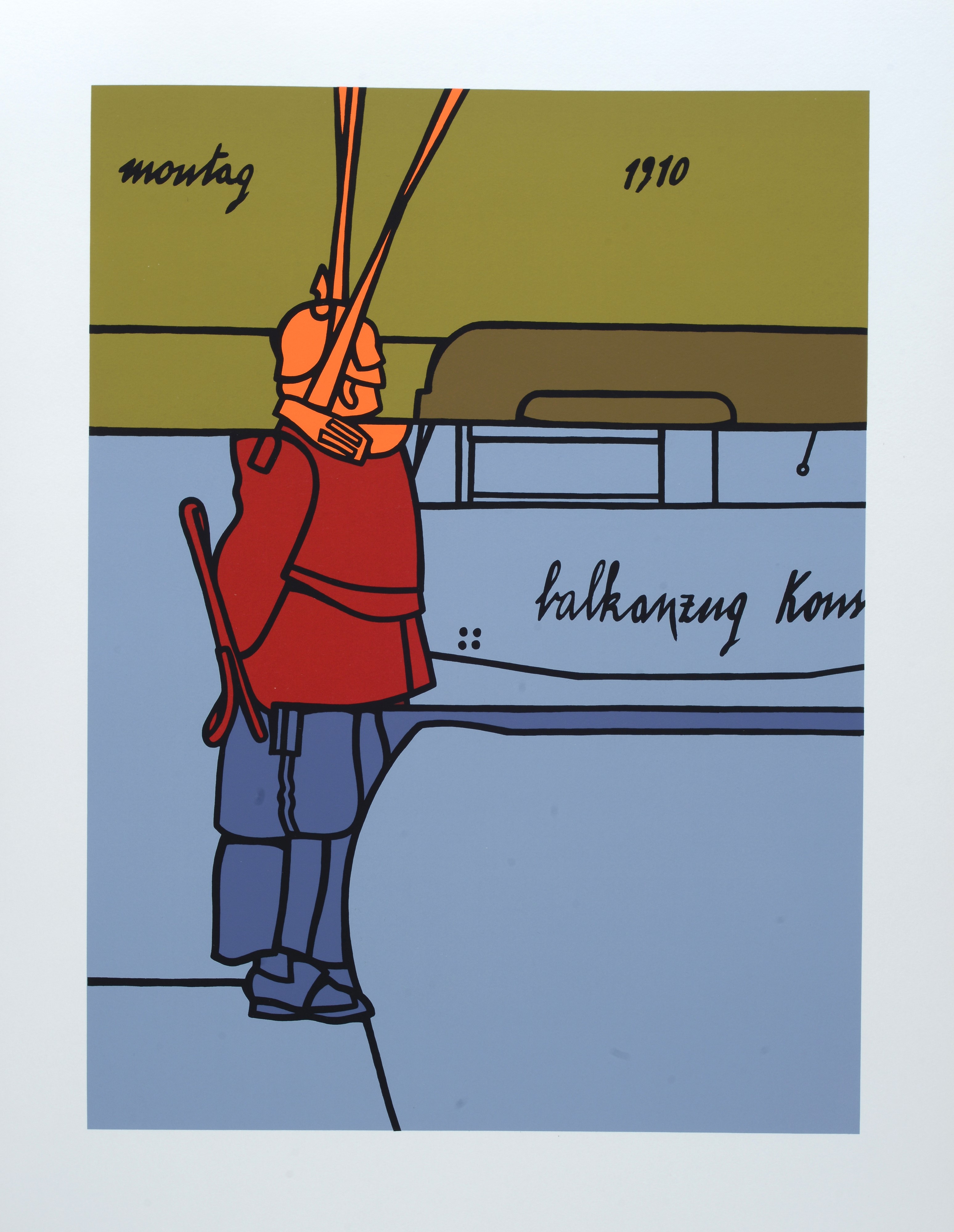 Valerio Adami - Das Reich - Serigrafia, 1974