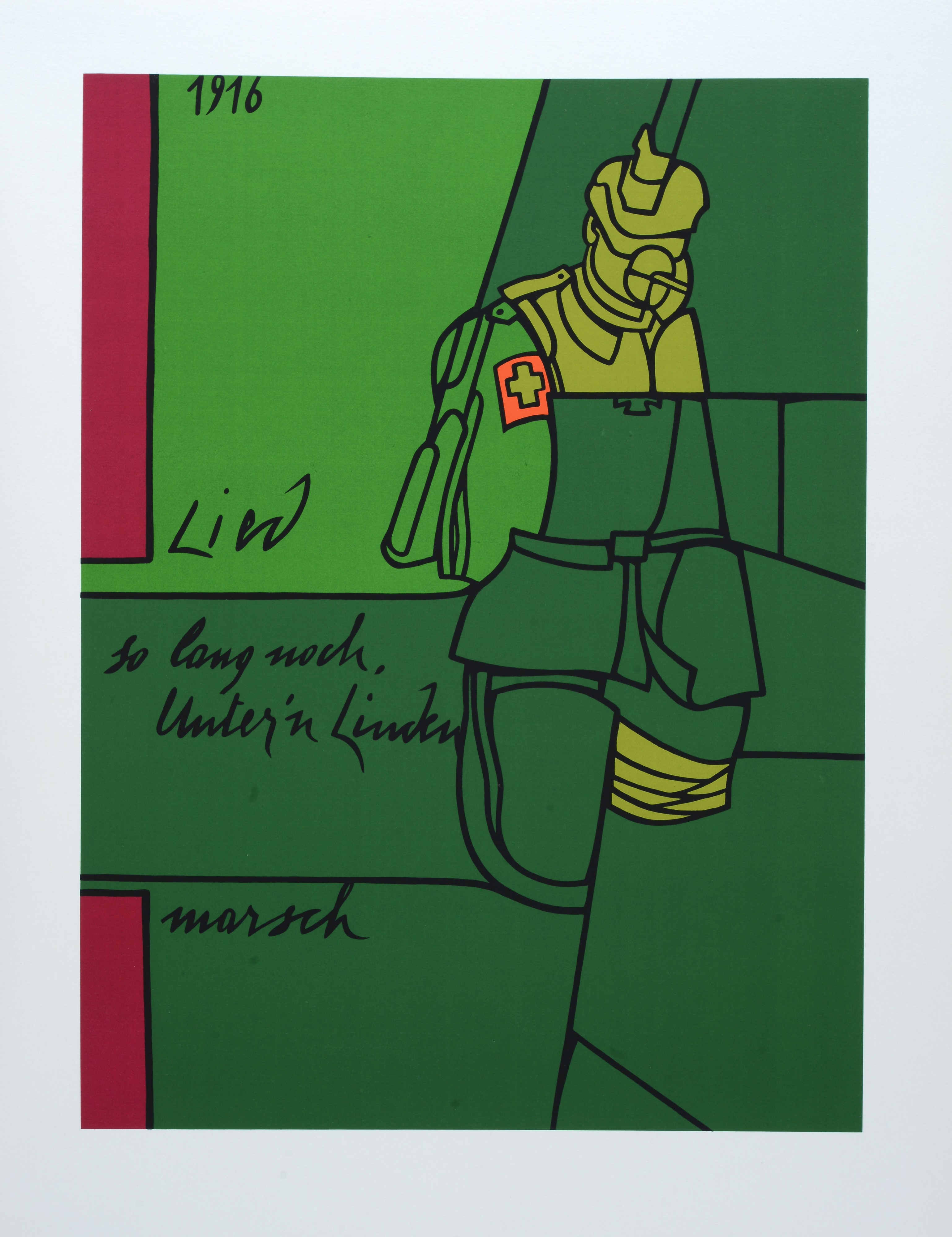 Valerio Adami - Das Reich - Serigrafia, 1974