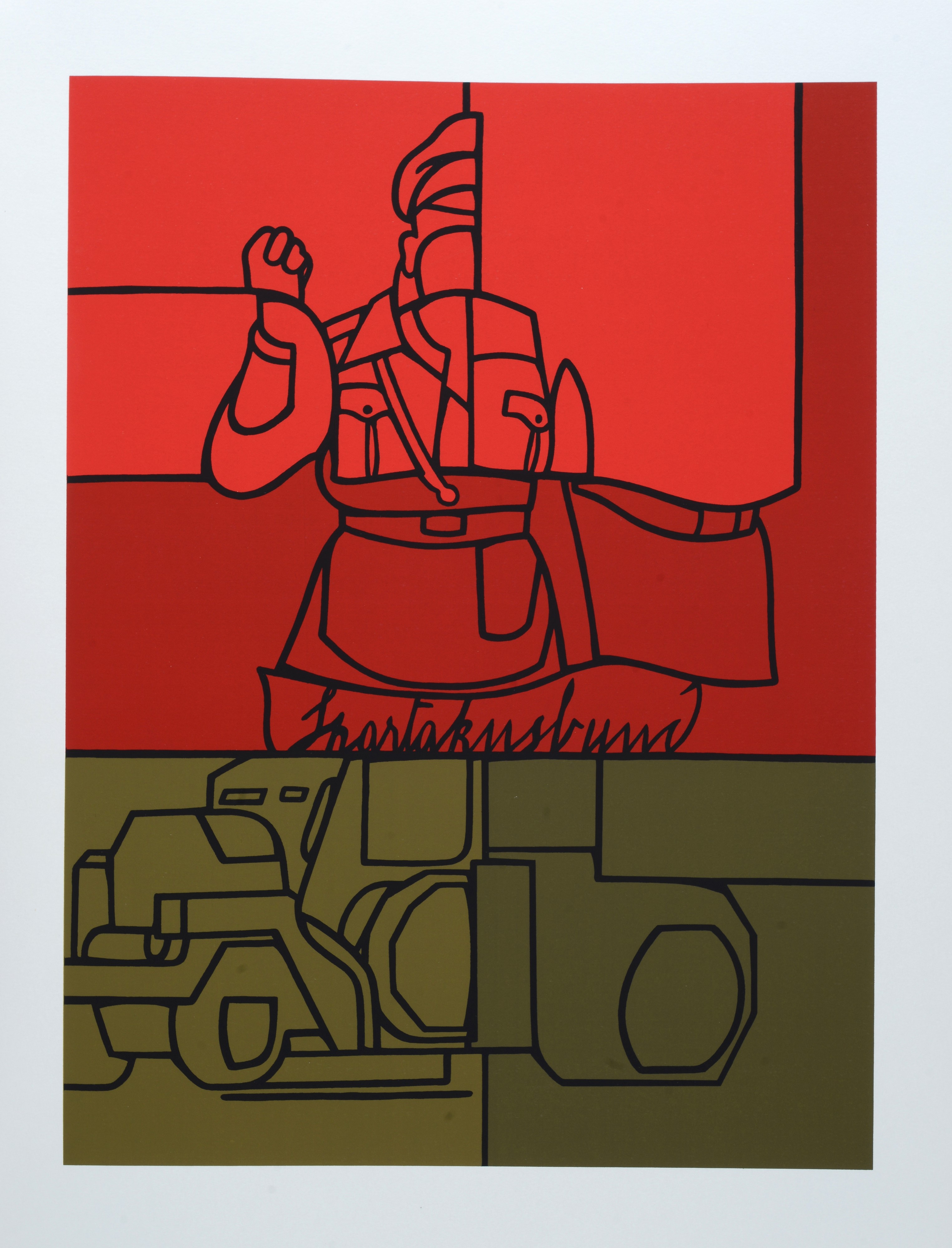 Valerio Adami - Das Reich - Serigrafia, 1974