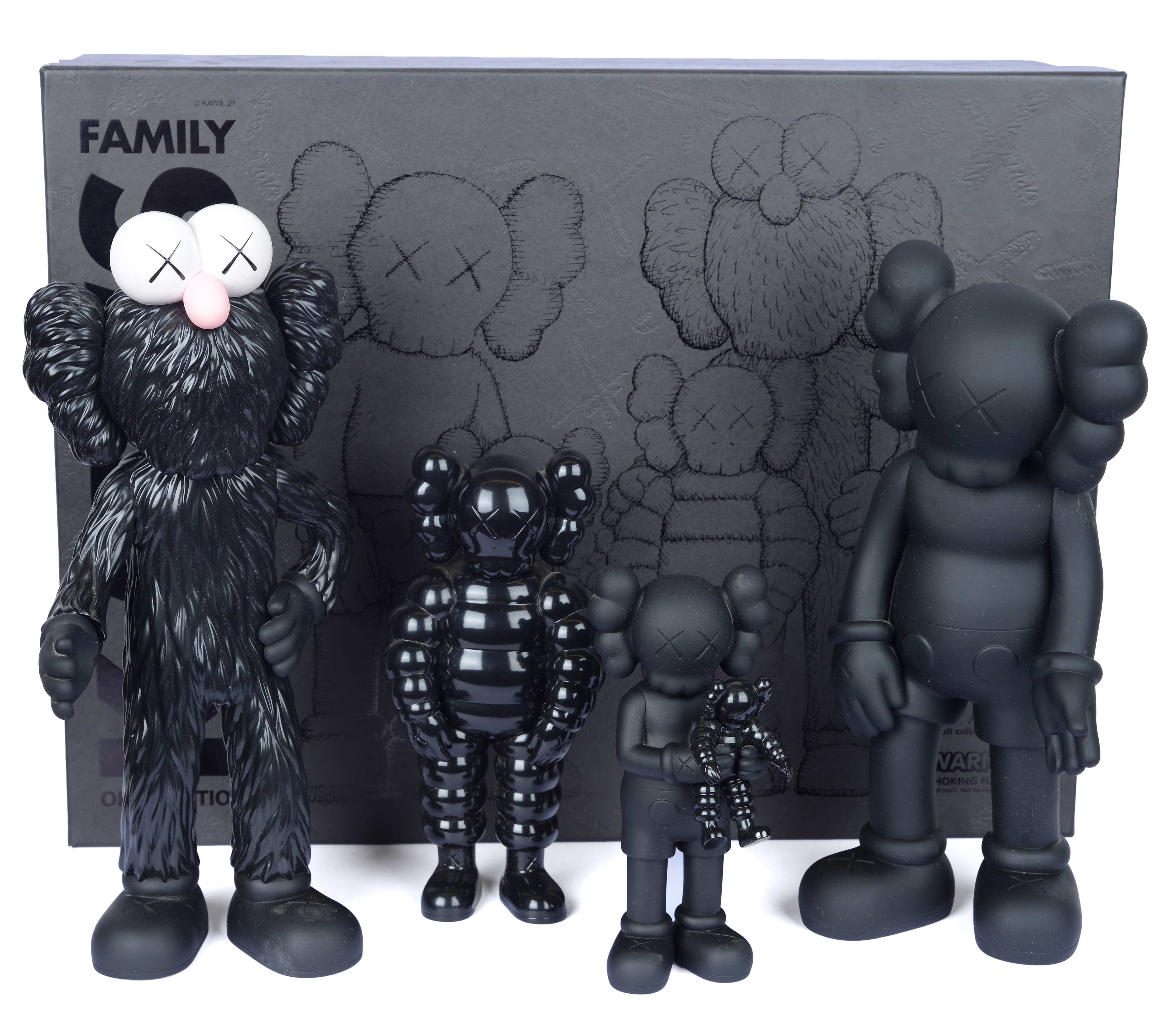 Kaws Family - Scultura in vinile verniciato - 2021