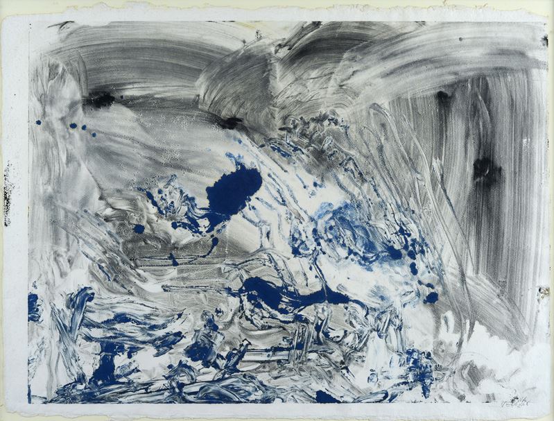Emilio Vedova - Spazio opposto n. 23, Monotipo su carta, 57x75 cm
