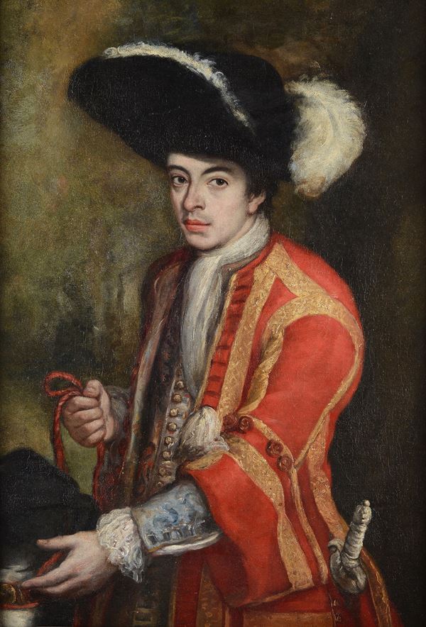 Scuola Lombarda, XVIII sec. - Portrait of a young nobleman