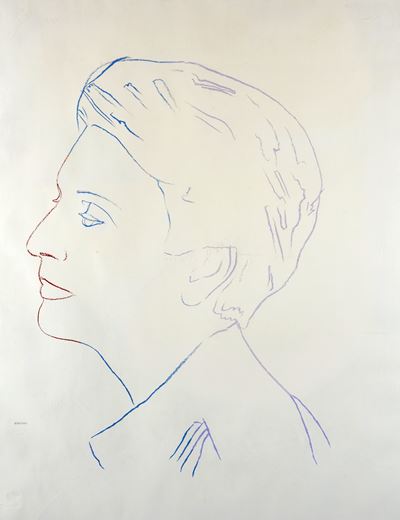 Profile of an Unknown Woman, serigrafia su carta