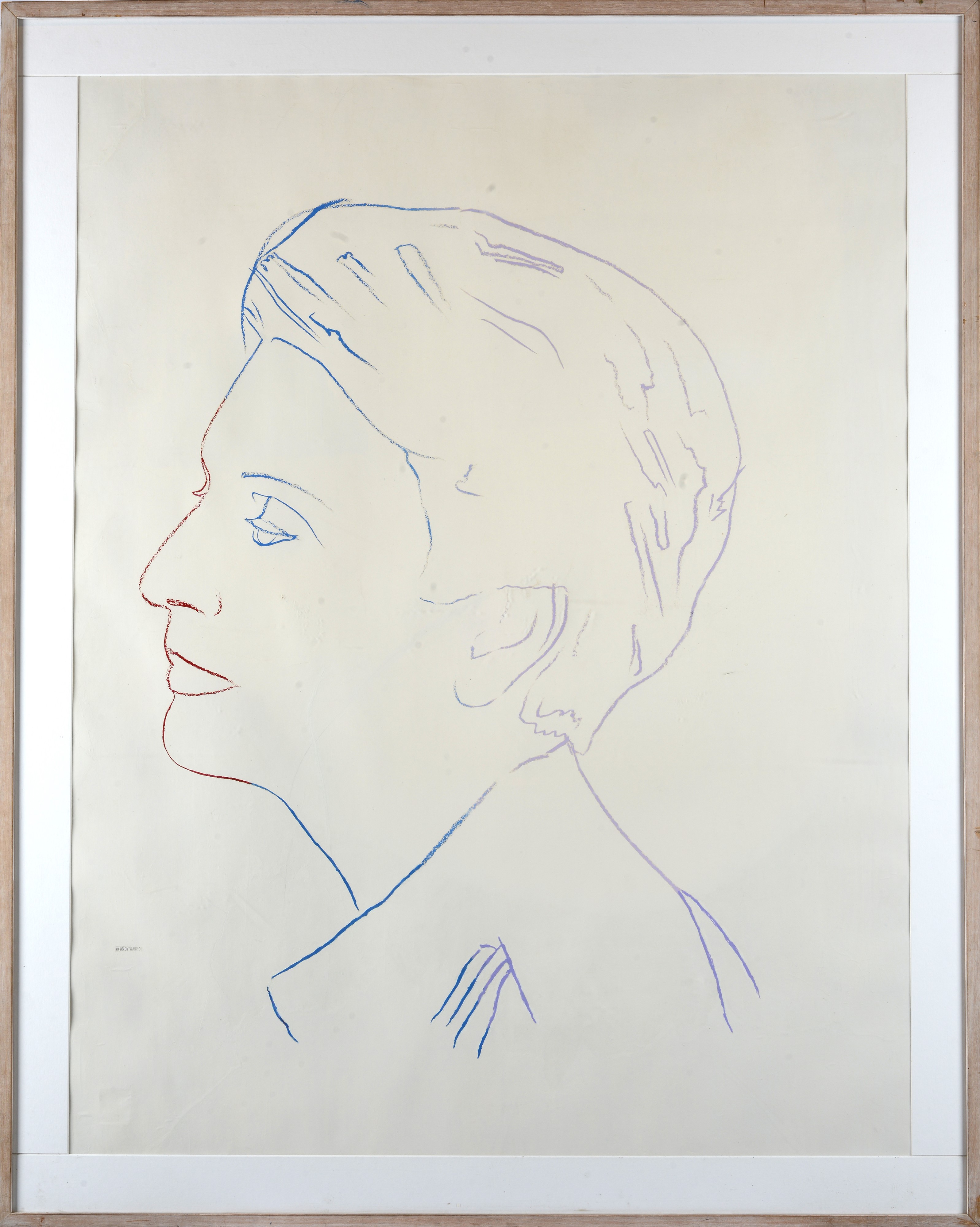 Andy Warhol - Profile of an Unknown Woman, serigrafia su carta