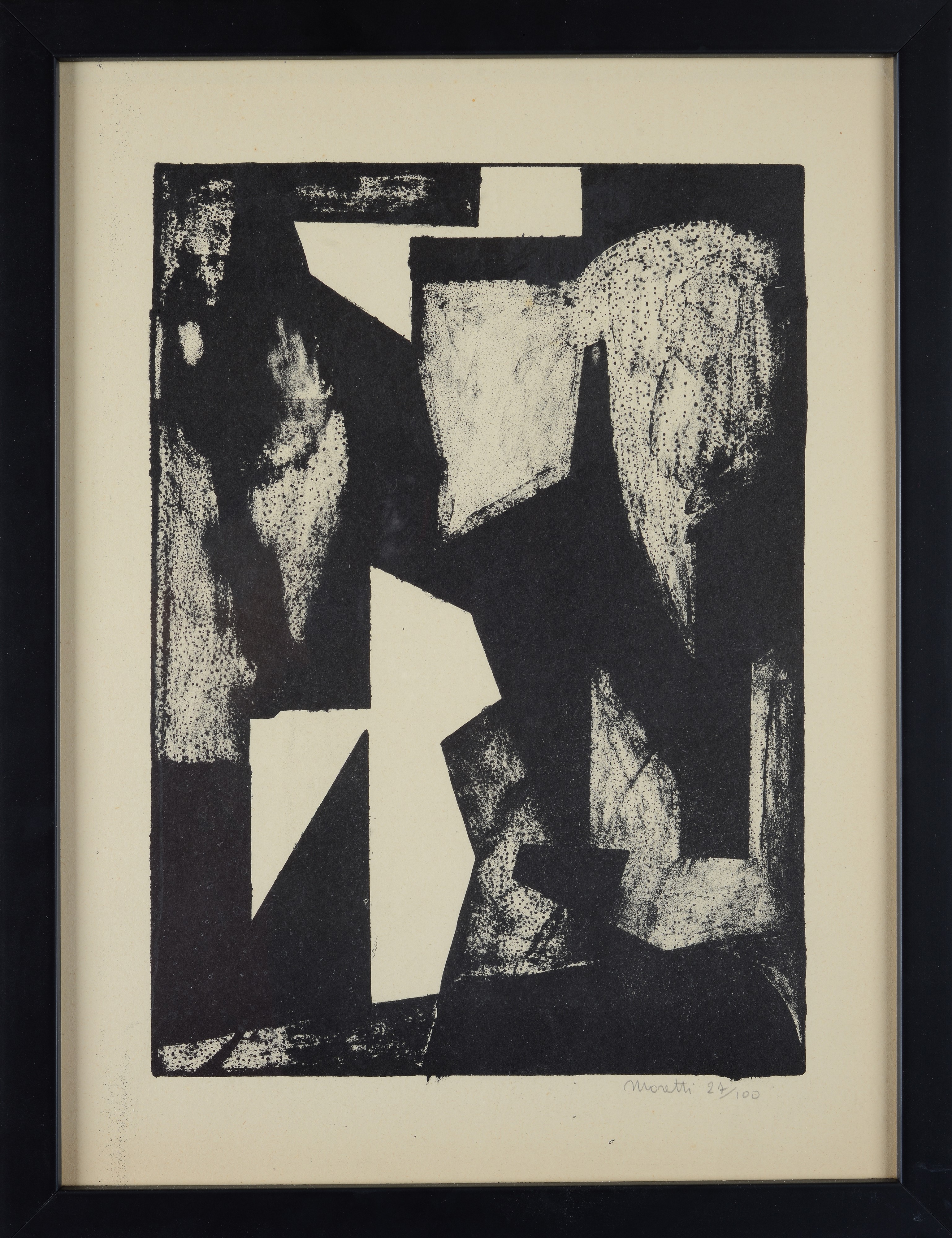 Alberto Moretti - Senza titolo, litografia, es. 27/100