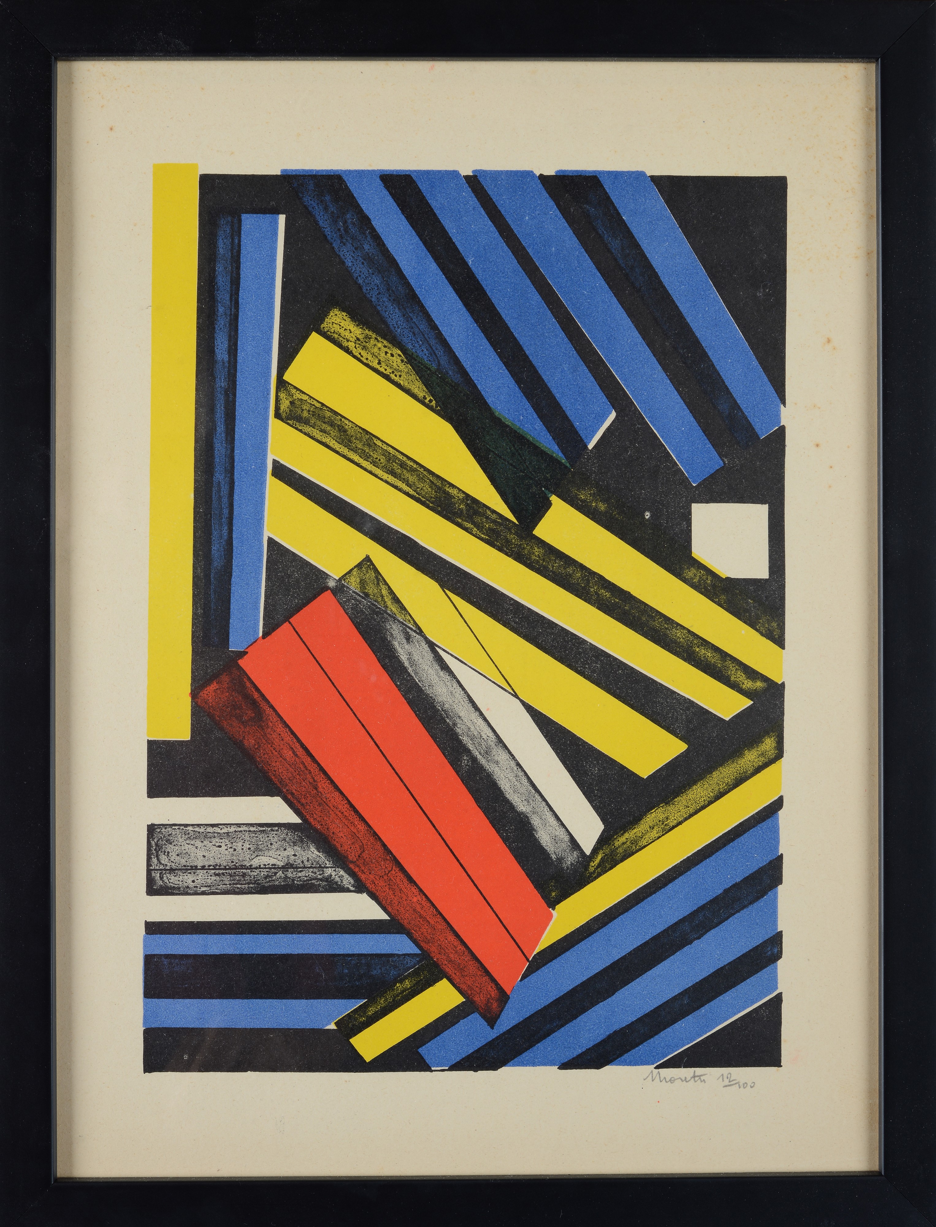 Alberto Moretti - Senza titolo, litografia, es. 12/100