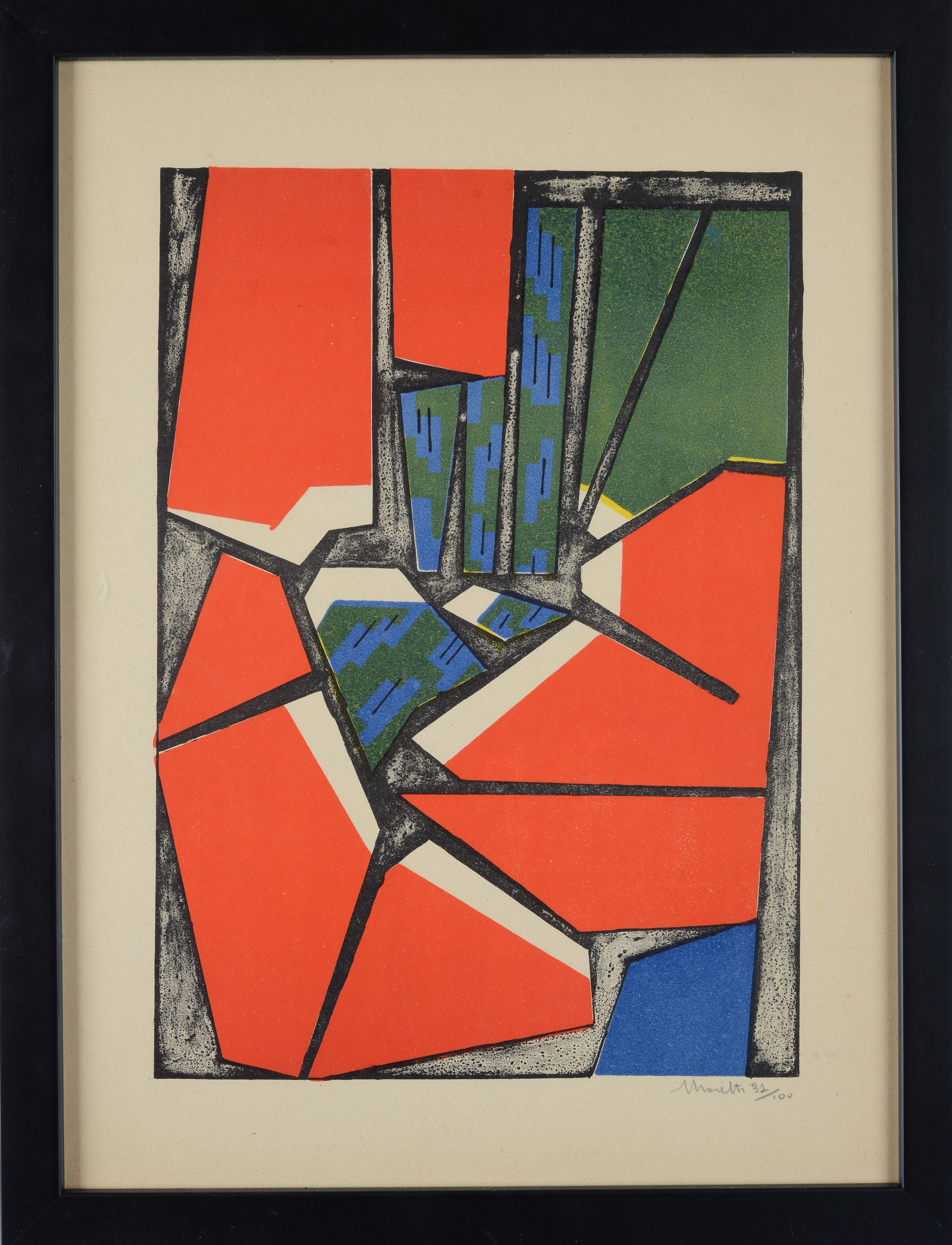 Alberto Moretti - Senza titolo - Litografia, mm. 380x280, es. 32/100