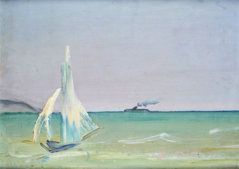 Osvaldo Licini - Marina, olio su tela