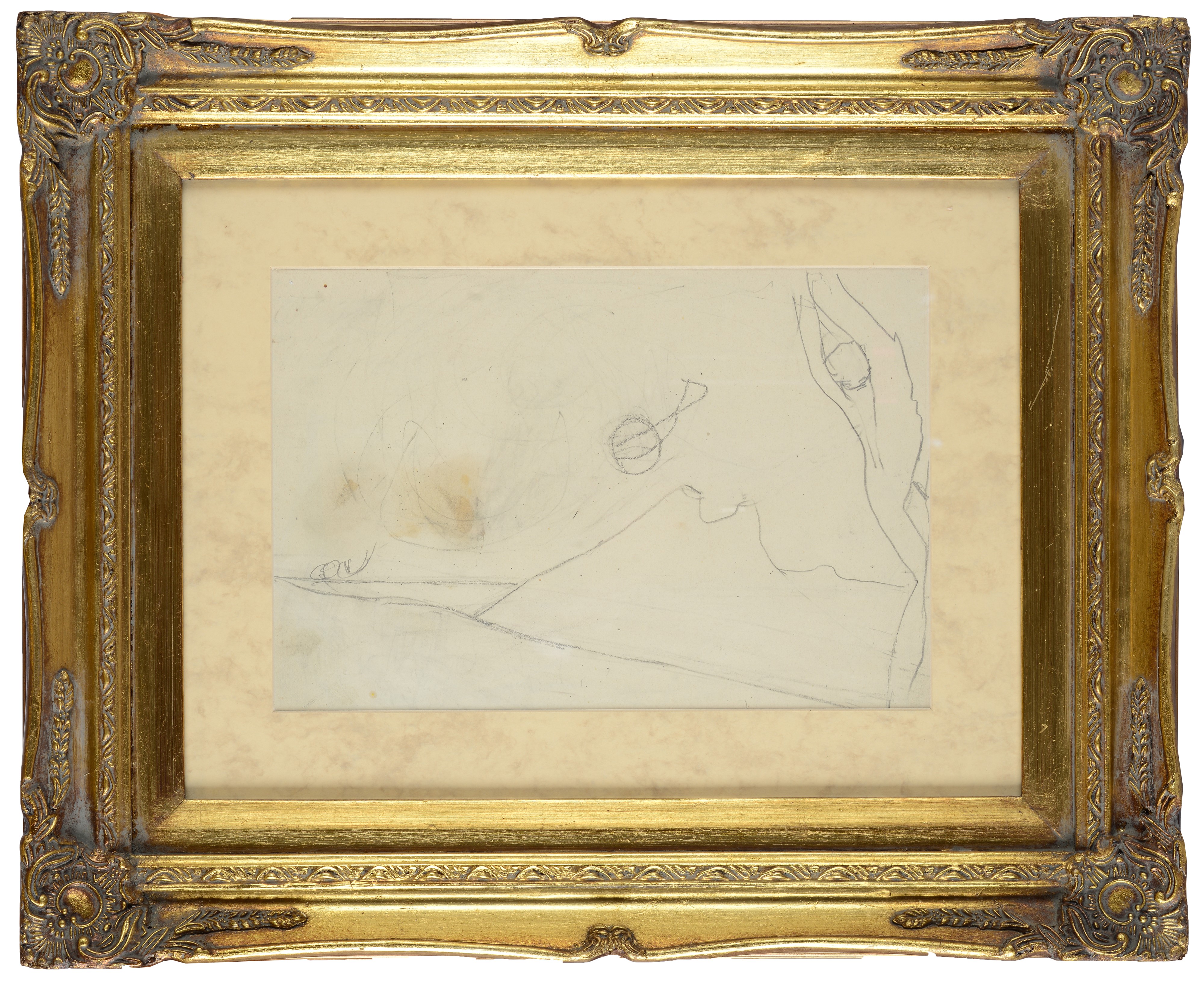 Osvaldo Licini - Studio preparatorio con matita su carta