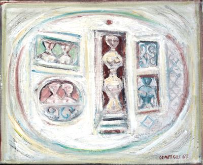 Senza titolo, olio su tela, 1967