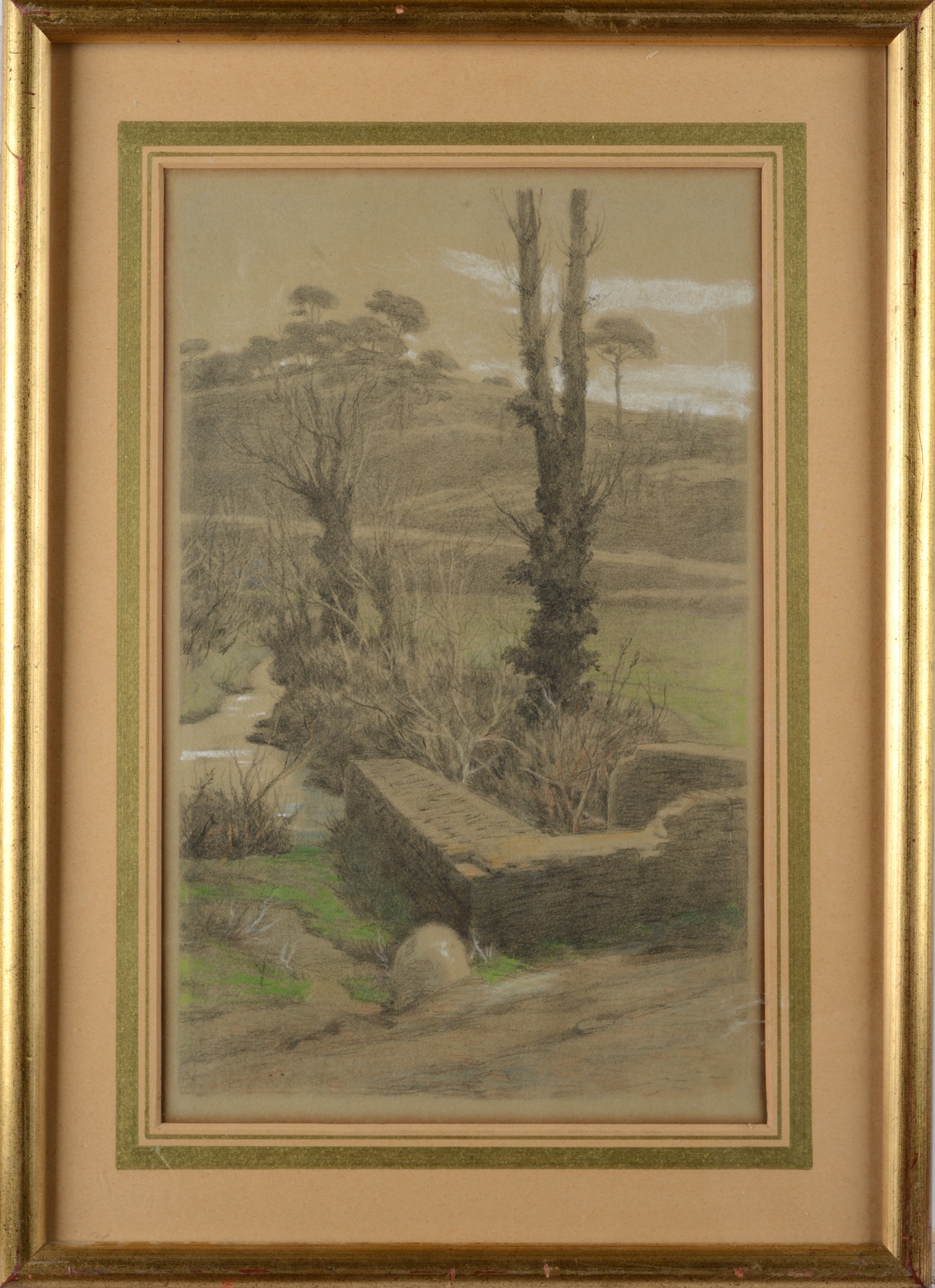 Paesaggio con alberi