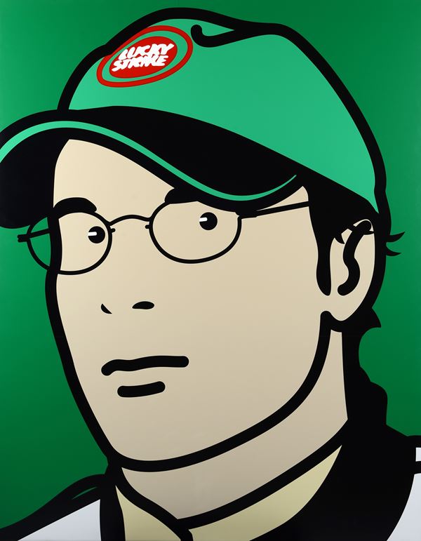 Julian Opie - Jacques, Racing Driver