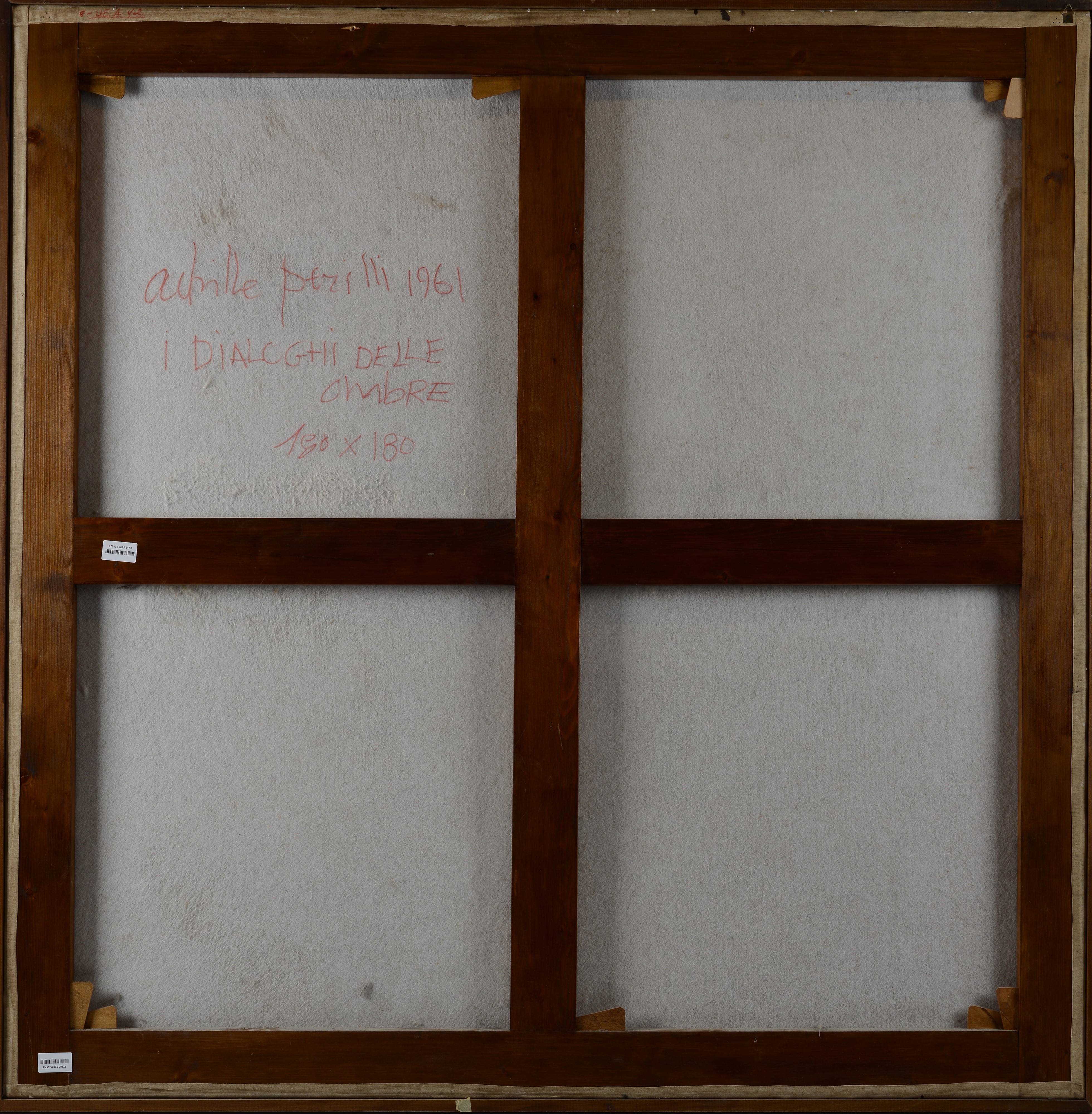 Achille Perilli - I dialoghi delle ombre, tecnica mista su tela