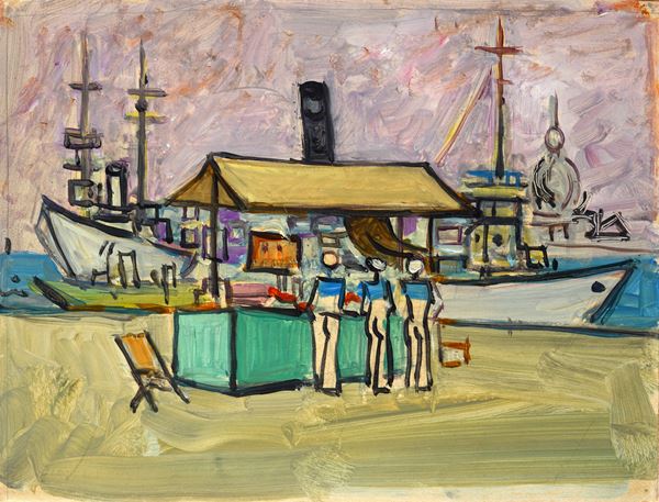 Moses Levy - Sailors in Venice