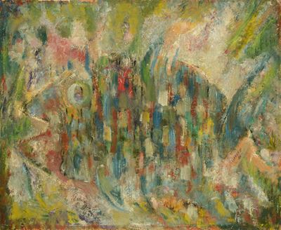 Pesce - olio su tavola