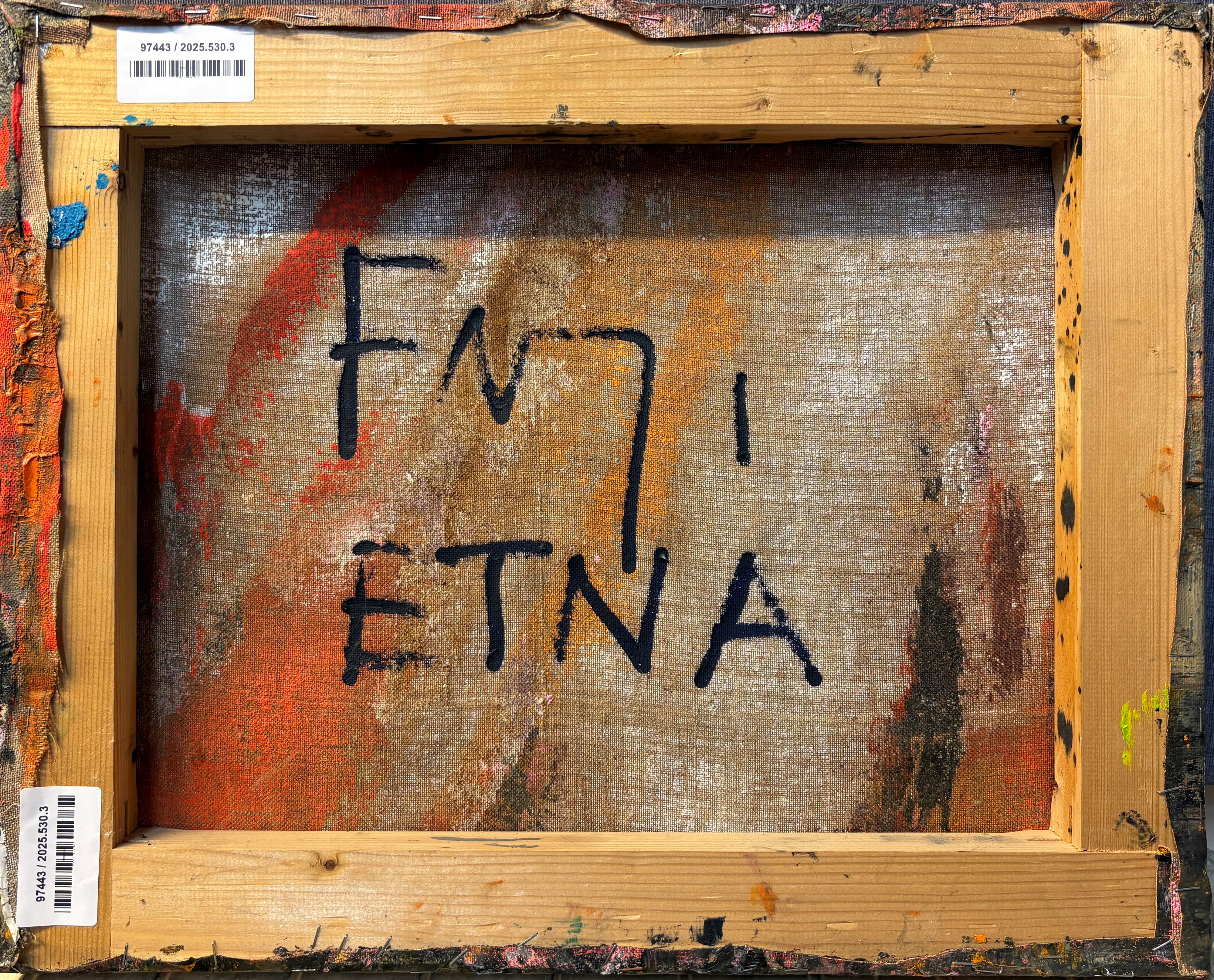Giovanni Frangi - Etna, olio su tela