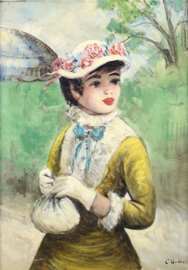 Anonimo, inizi XX sec. - Lady with hat